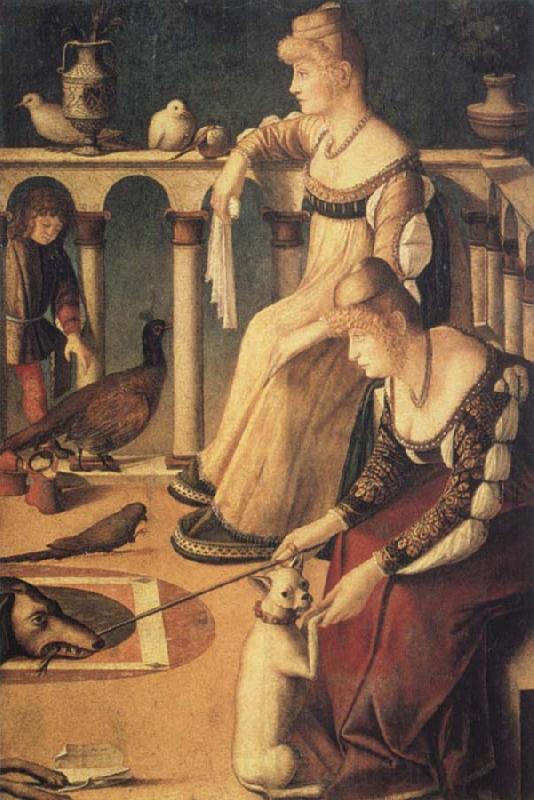 Vittore Carpaccio Venetian Ladies,known as the courtesans Spain oil painting art